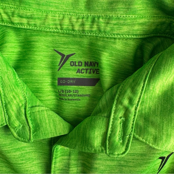 Set of 4 Boys Polo Shirts Blue/Gray/Green Size Large - Picture 3 of 8